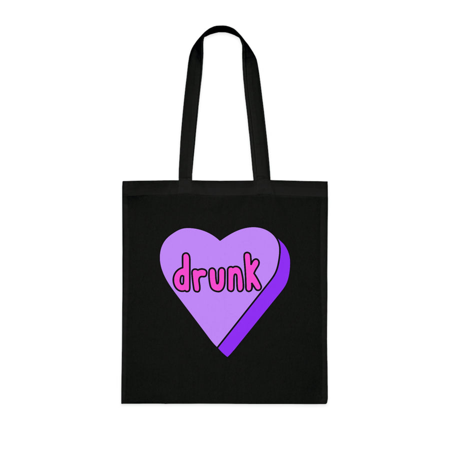 Drunk Candy Heart Tote Bag