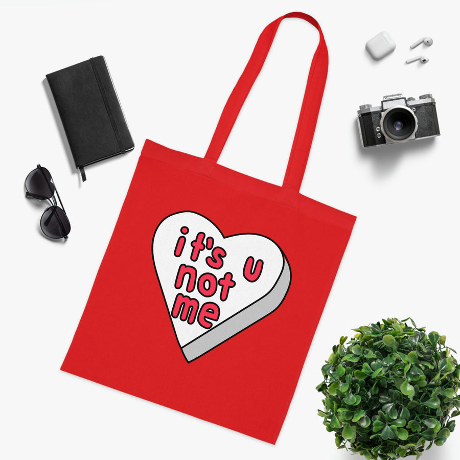 It's U Not Me Candy Heart Tote Bag