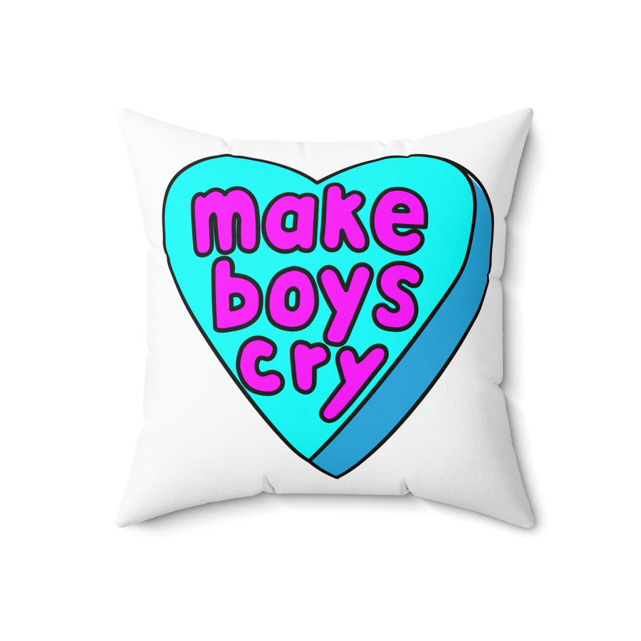 Make Boys Cry Candy Heart Pillow