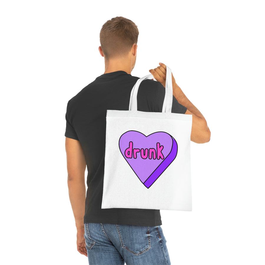 Drunk Candy Heart Tote Bag