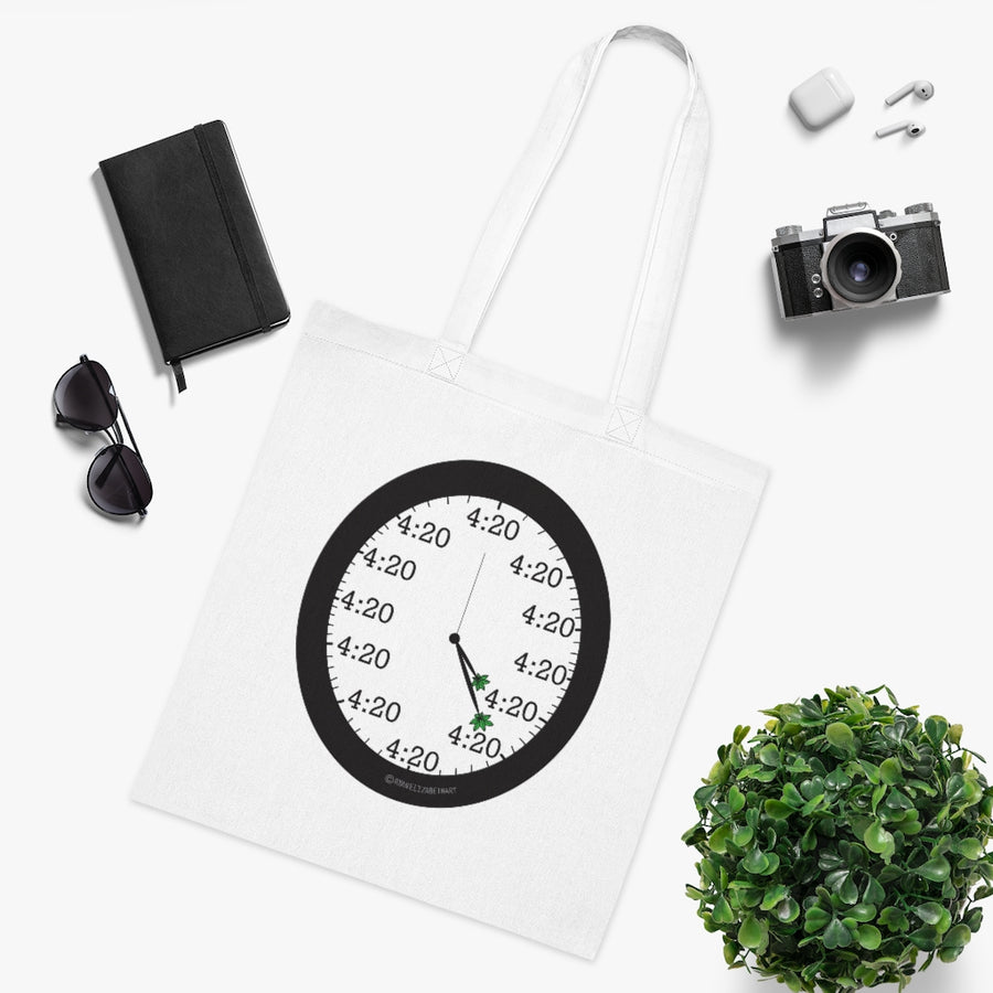 4:20 Clock Tote Bag