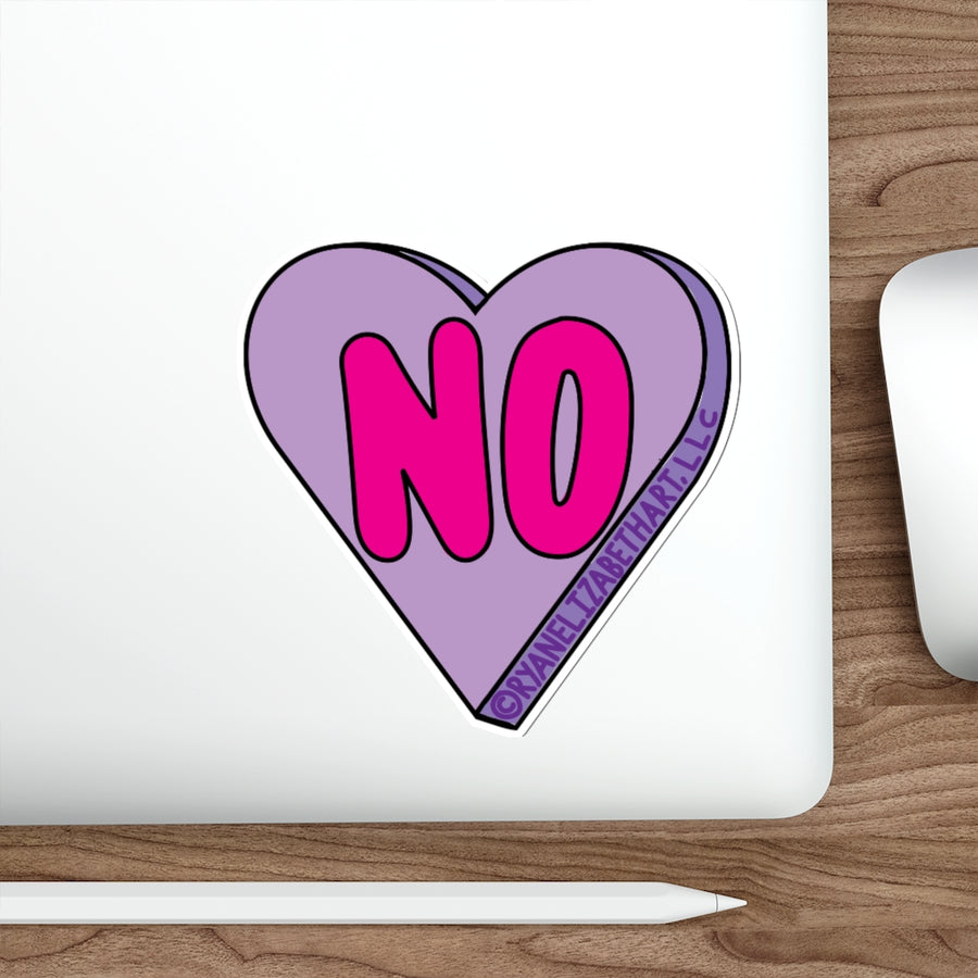 No Candy Heart Sticker