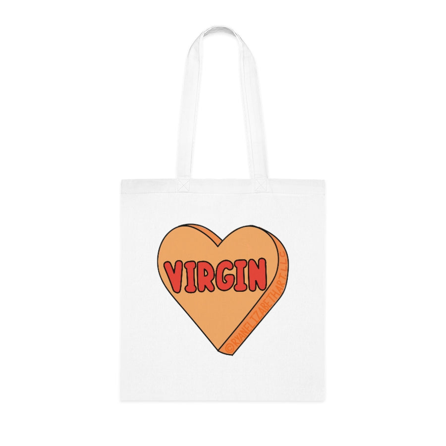 Virgin Candy Heart Tote Bag