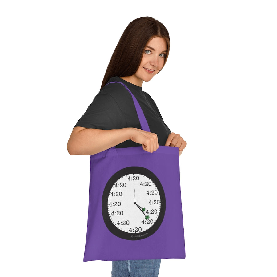 4:20 Clock Tote Bag