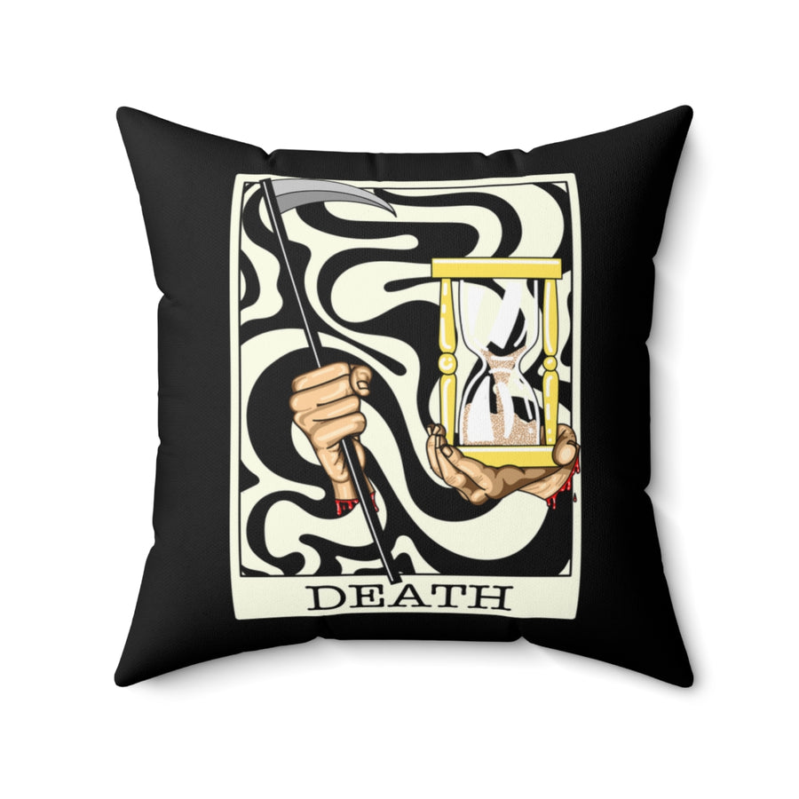 Death Tarot Card Throw Pillow