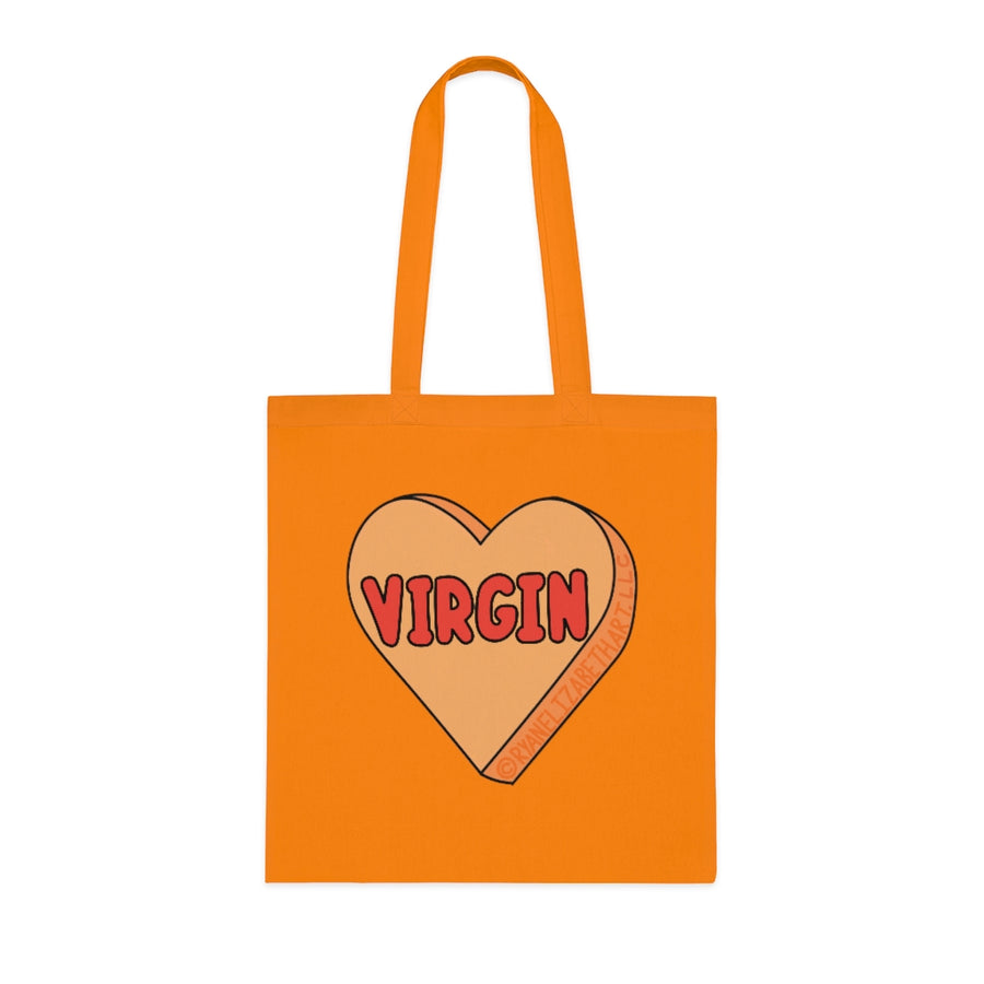 Virgin Candy Heart Tote Bag