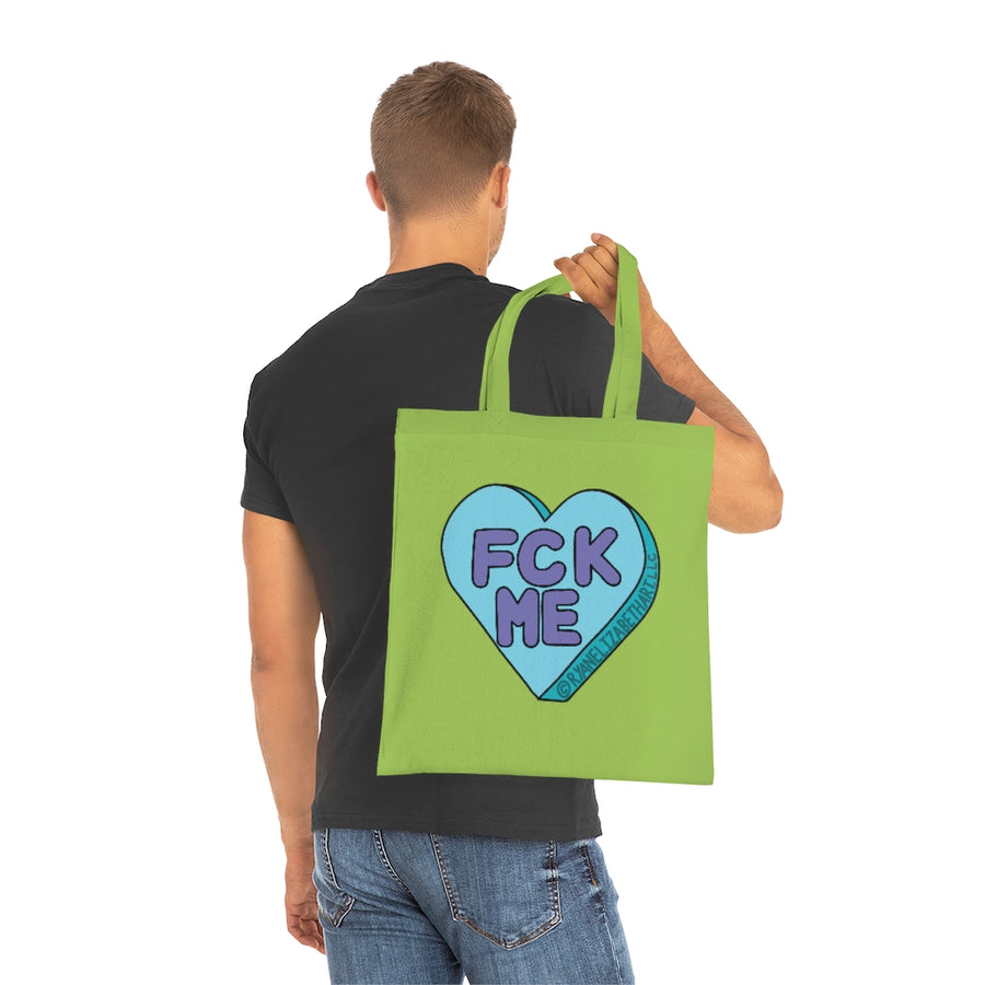 Fck Me Candy Heart Tote Bag