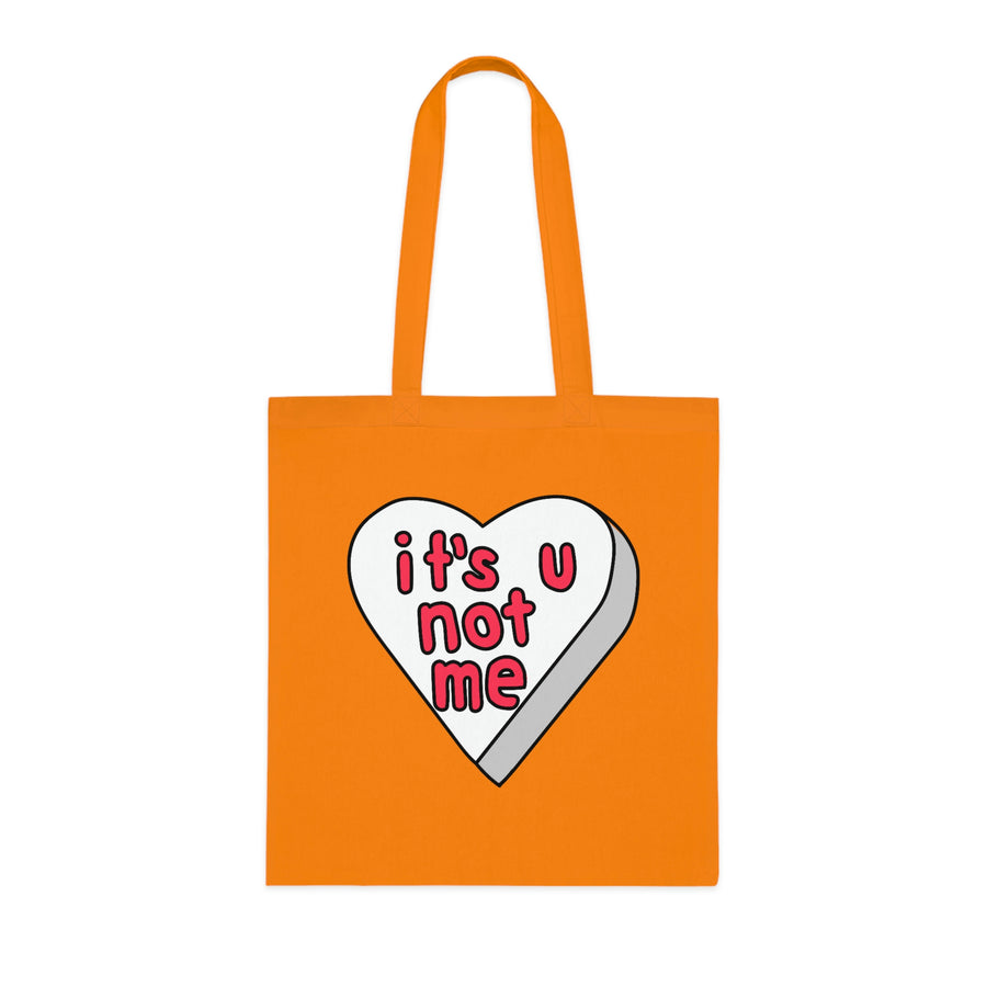 It's U Not Me Candy Heart Tote Bag