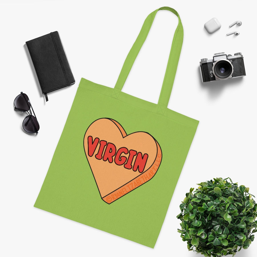 Virgin Candy Heart Tote Bag