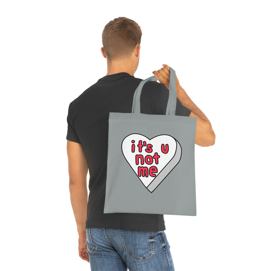 It's U Not Me Candy Heart Tote Bag