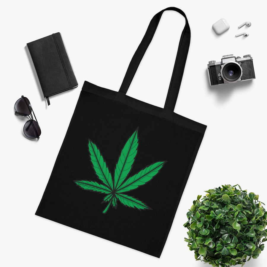 Weed Leaf Tote Bag