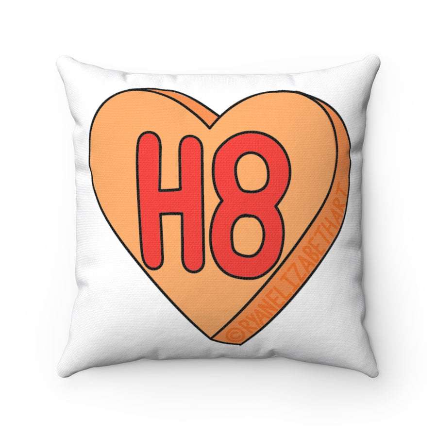 H8 Candy Heart Throw Pillow