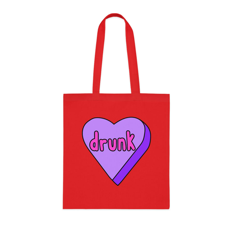 Drunk Candy Heart Tote Bag