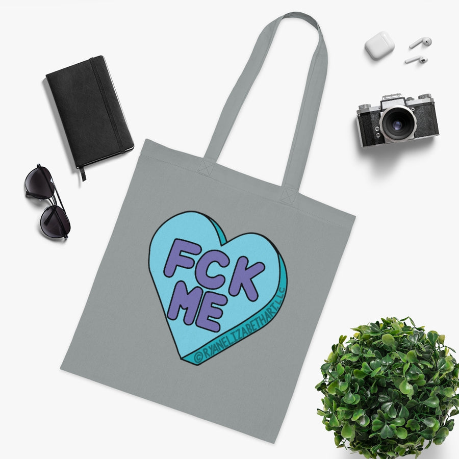 Fck Me Candy Heart Tote Bag