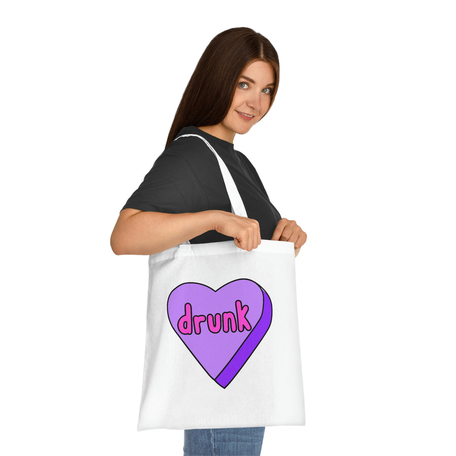 Drunk Candy Heart Tote Bag