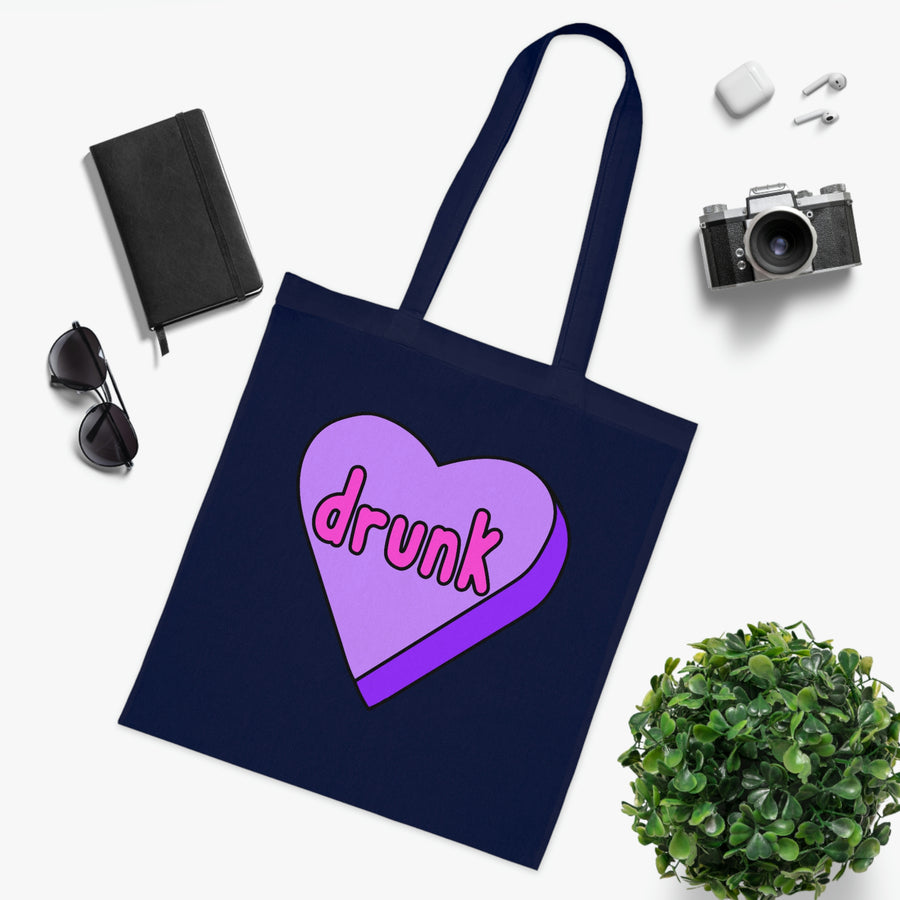 Drunk Candy Heart Tote Bag