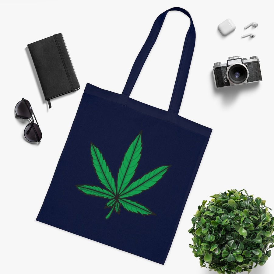 Weed Leaf Tote Bag