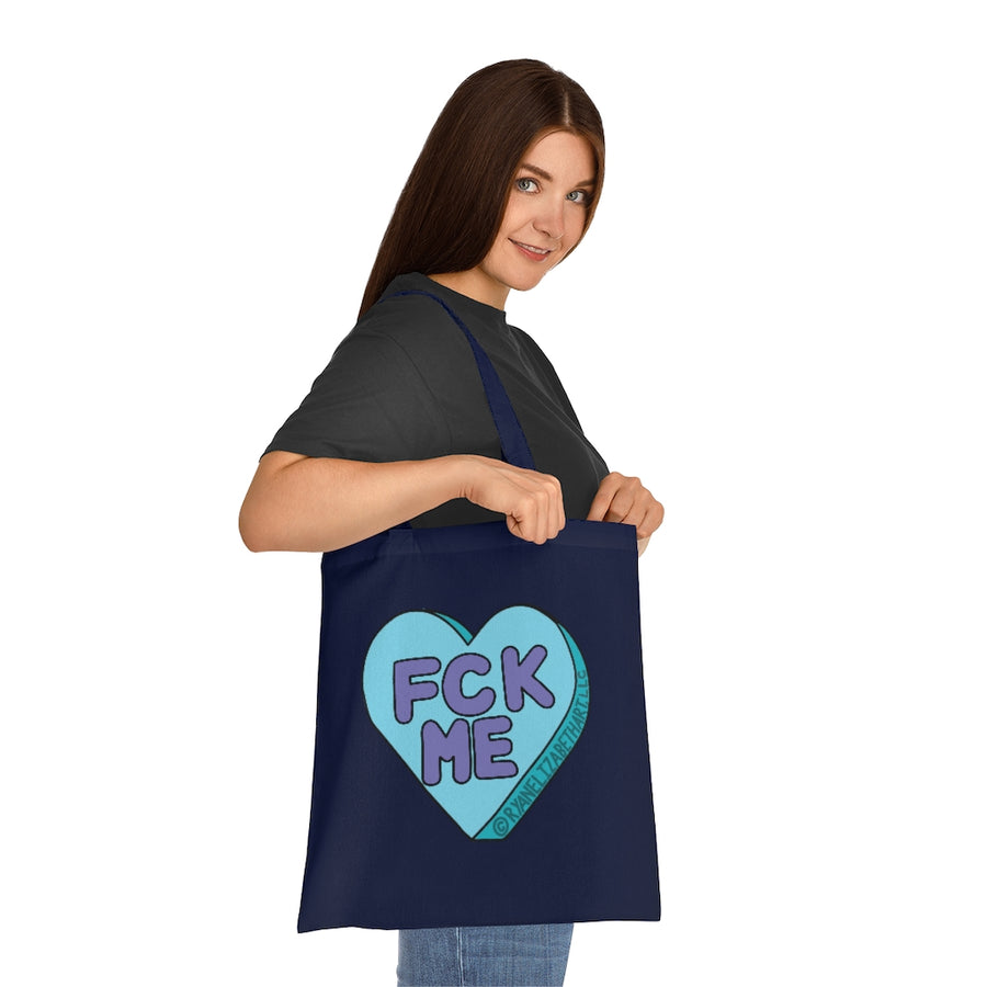 Fck Me Candy Heart Tote Bag