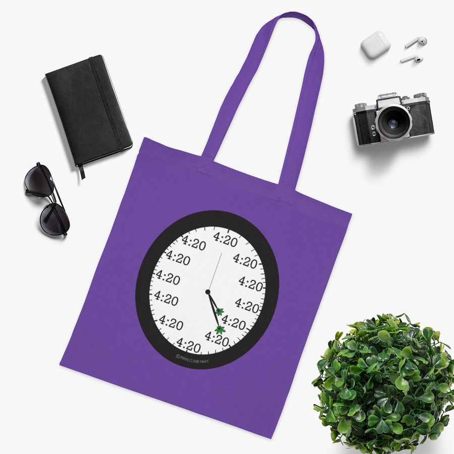 4:20 Clock Tote Bag