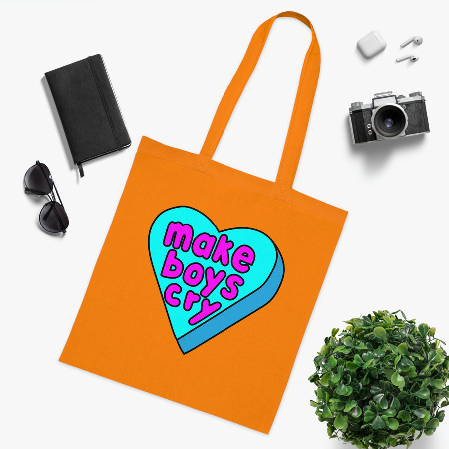 Make Boys Cry Candy Heart Tote Bag