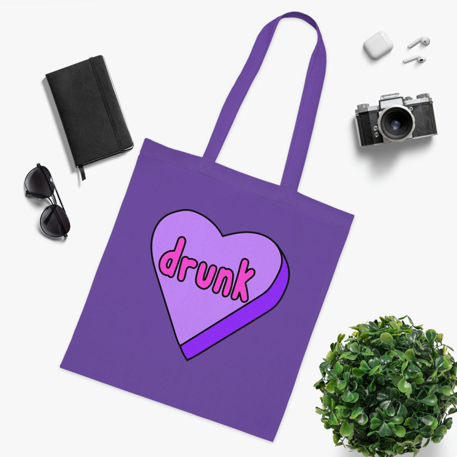 Drunk Candy Heart Tote Bag