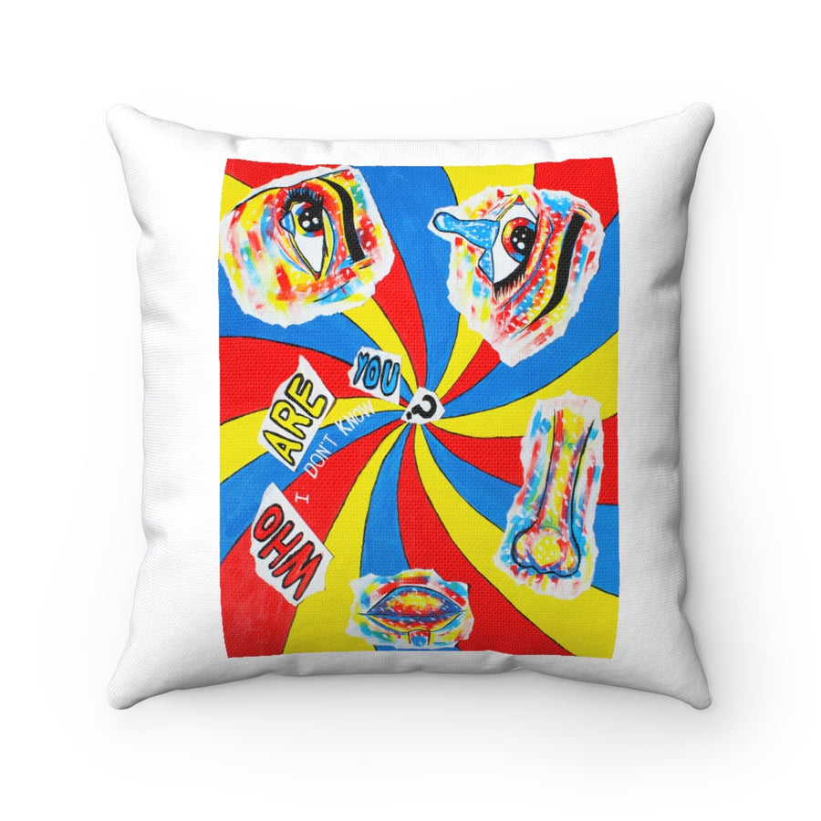 Who Are You? Throw Pillow