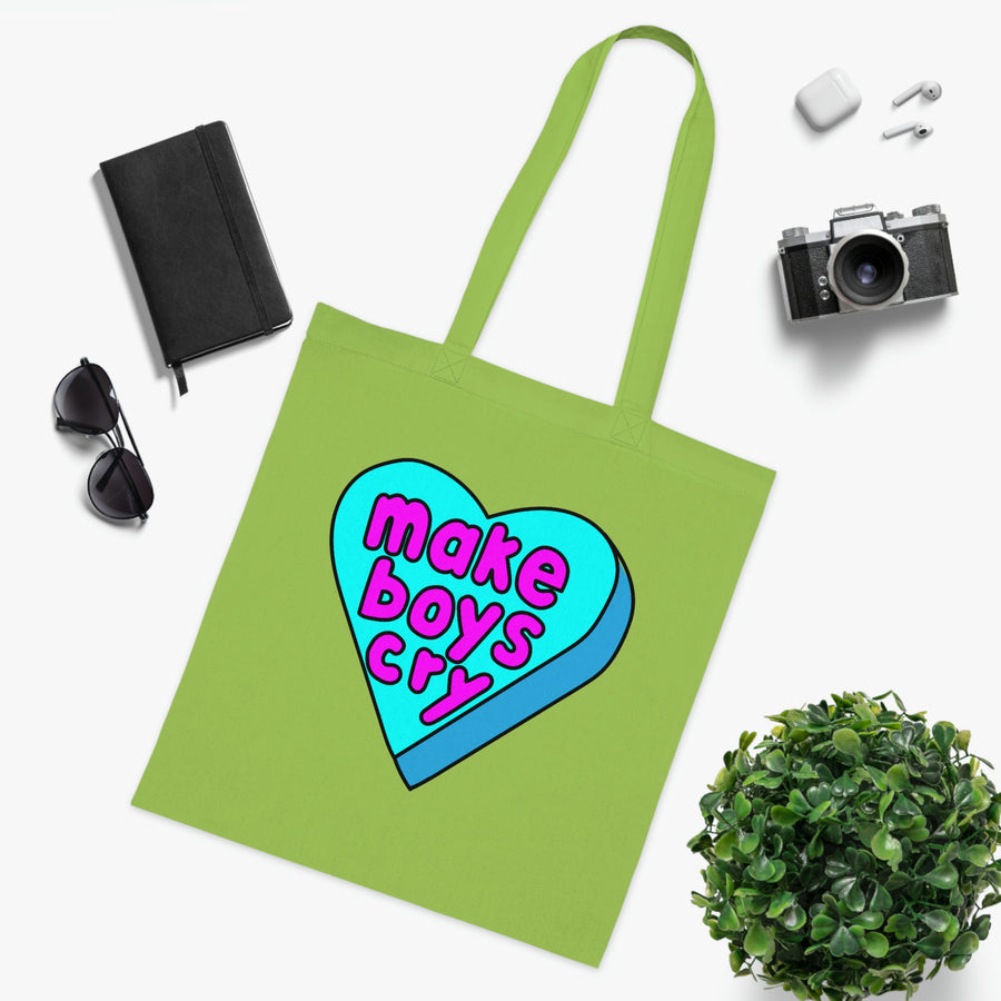 Make Boys Cry Candy Heart Tote Bag