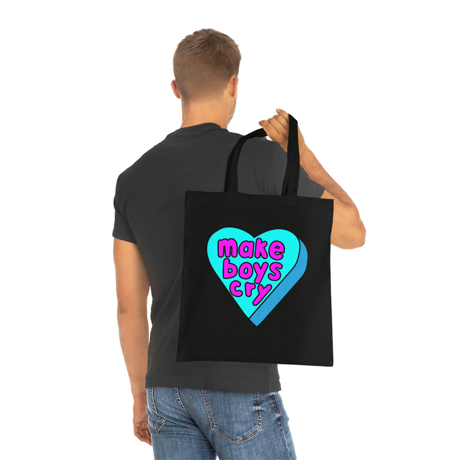 Make Boys Cry Candy Heart Tote Bag