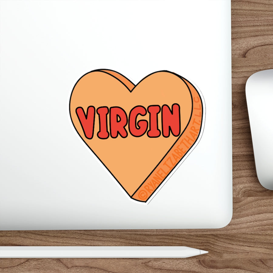 Virgin Candy Heart Sticker