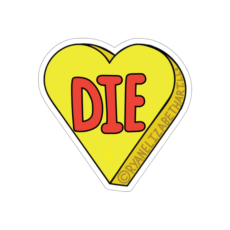 Die Candy Heart Sticker