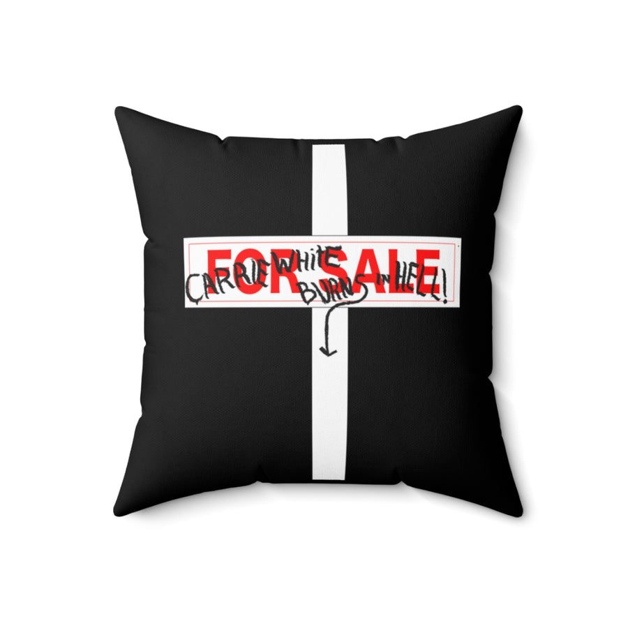 Carrie White Throw Pillow