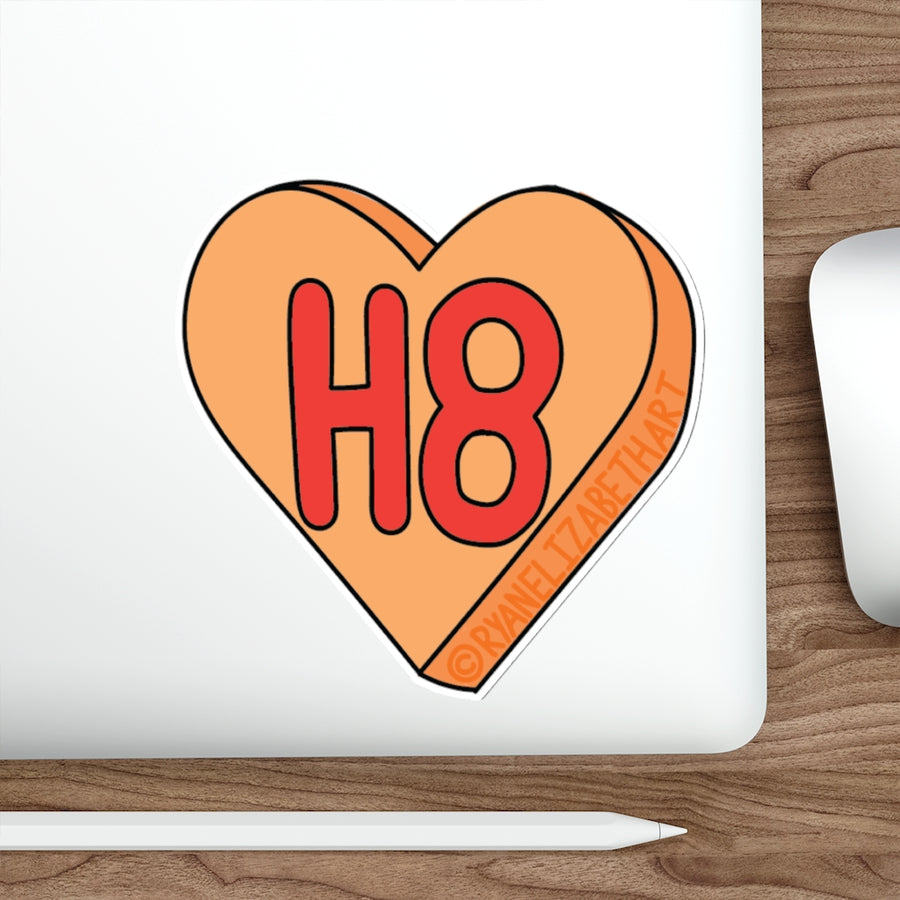 H8 Candy Heart Sticker