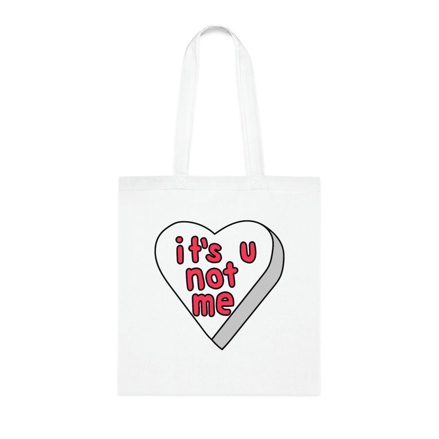 It's U Not Me Candy Heart Tote Bag