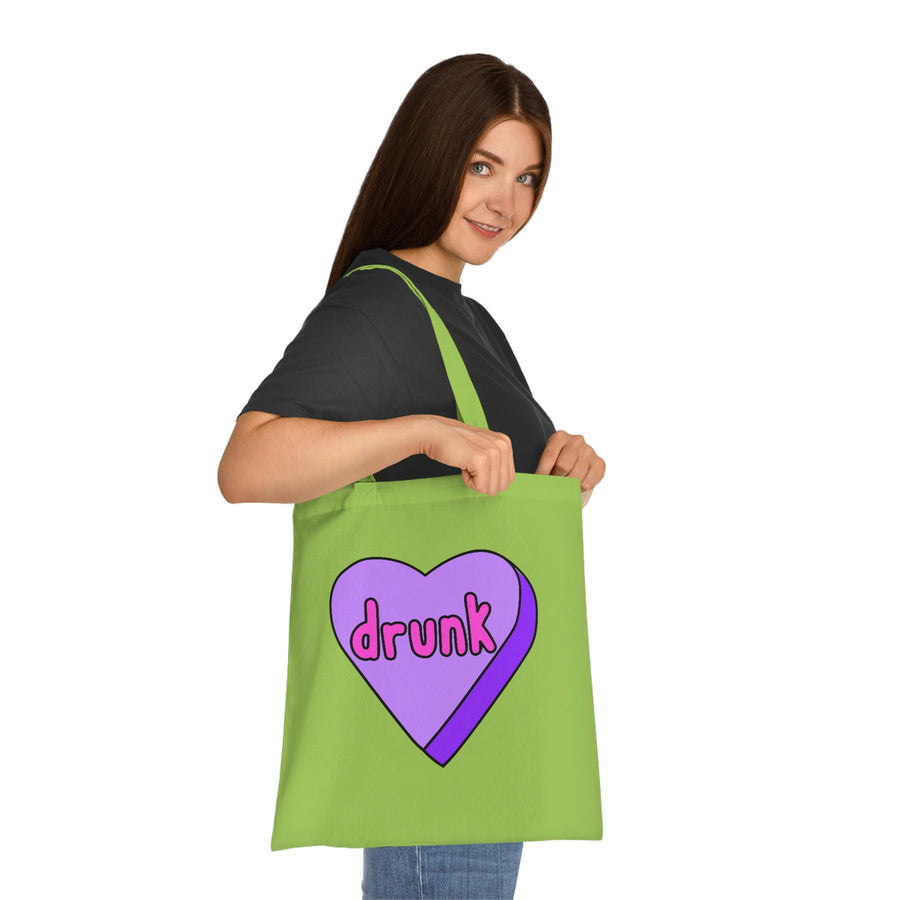 Drunk Candy Heart Tote Bag