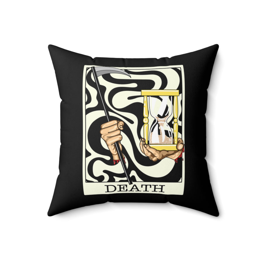 Death Tarot Card Throw Pillow