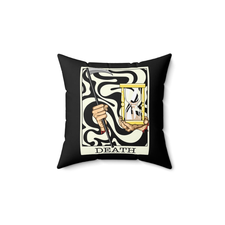 Death Tarot Card Throw Pillow