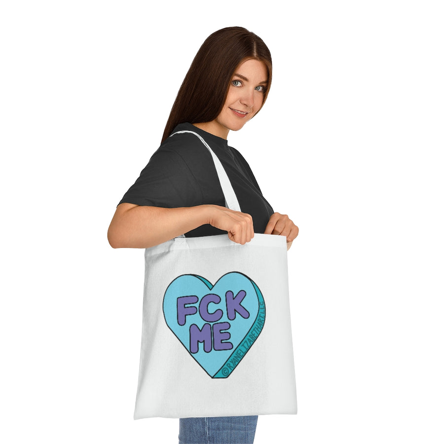 Fck Me Candy Heart Tote Bag