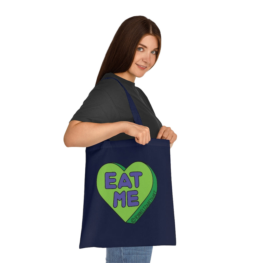 Eat Me Candy Heart Tote Bag