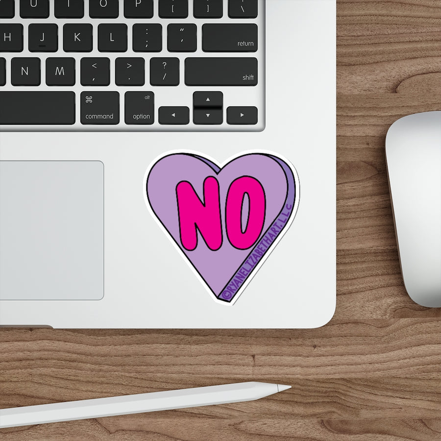 No Candy Heart Sticker