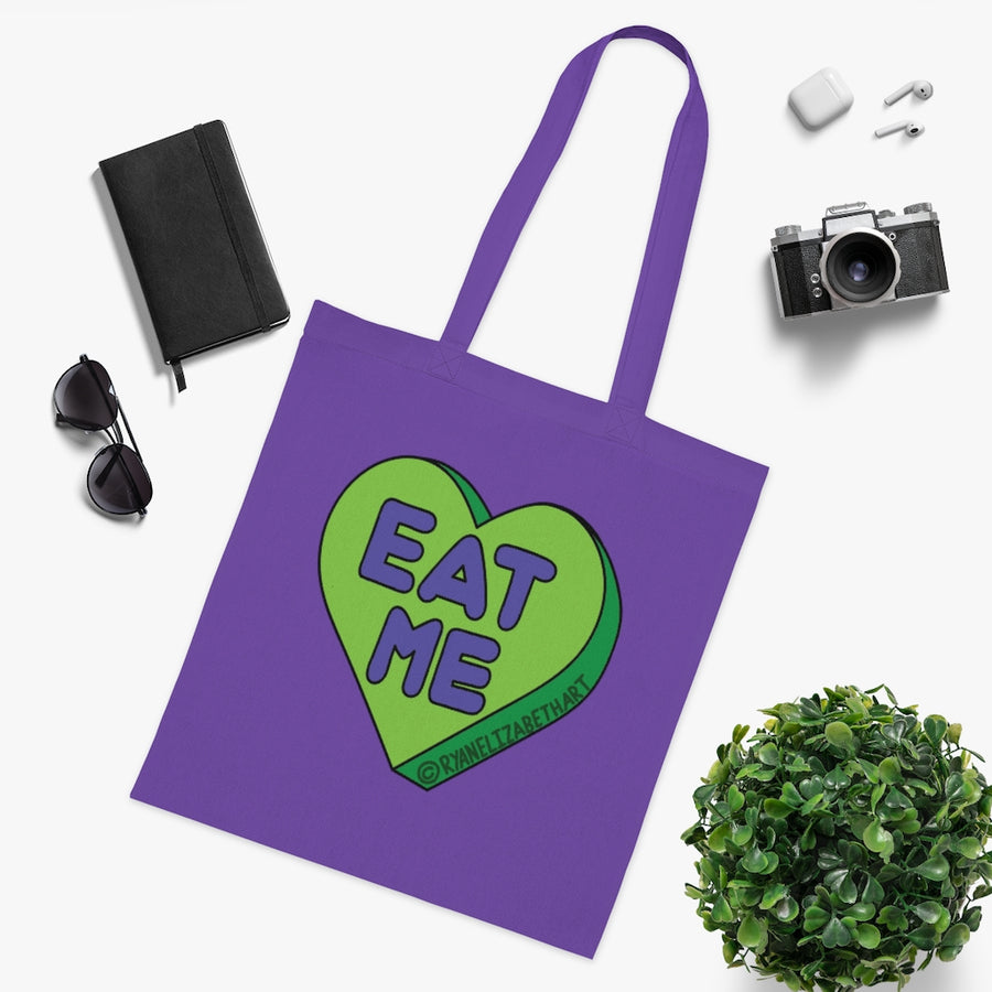 Eat Me Candy Heart Tote Bag