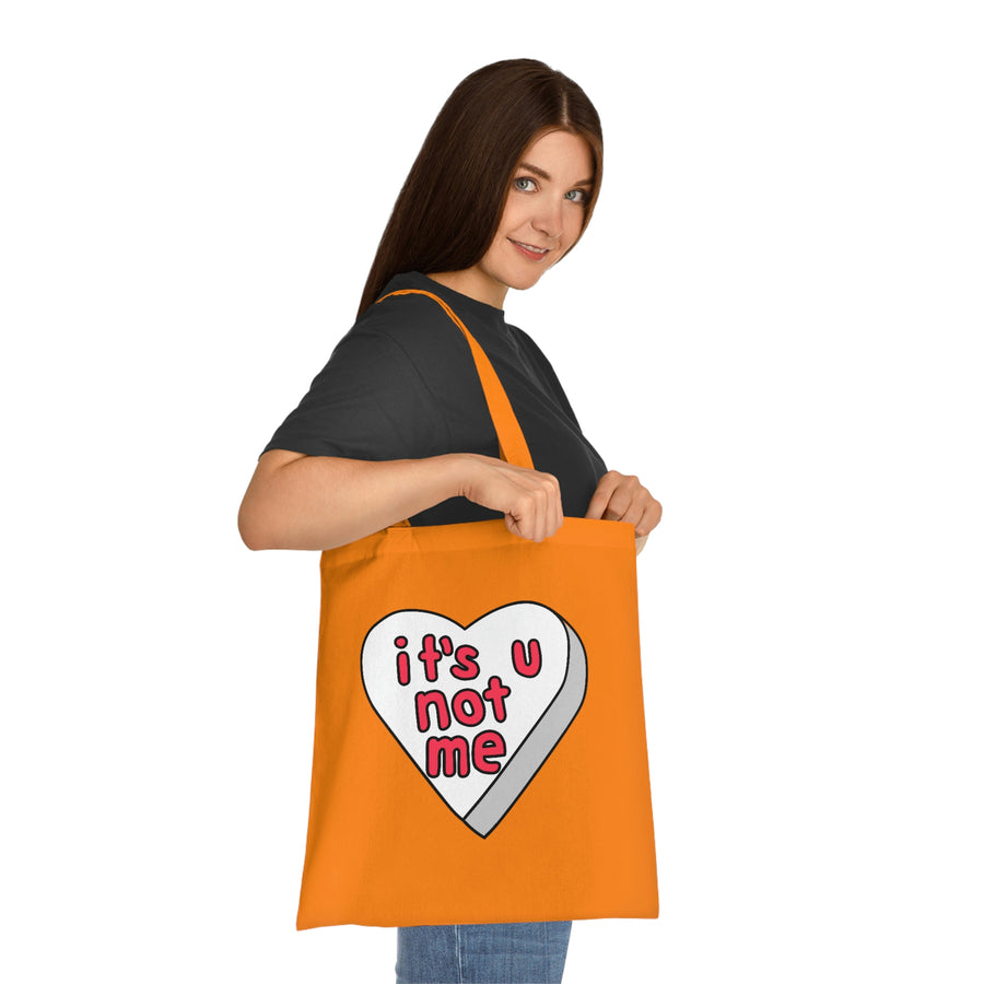 It's U Not Me Candy Heart Tote Bag