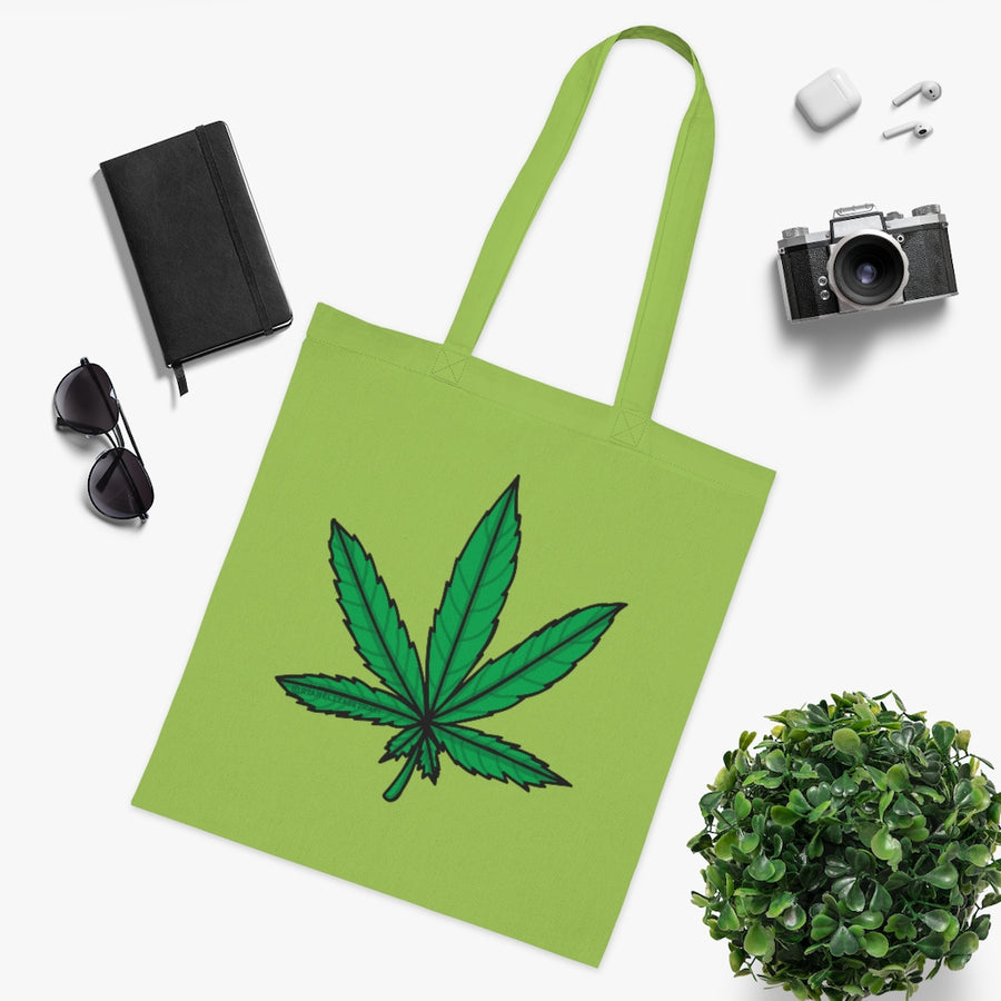 Weed Leaf Tote Bag