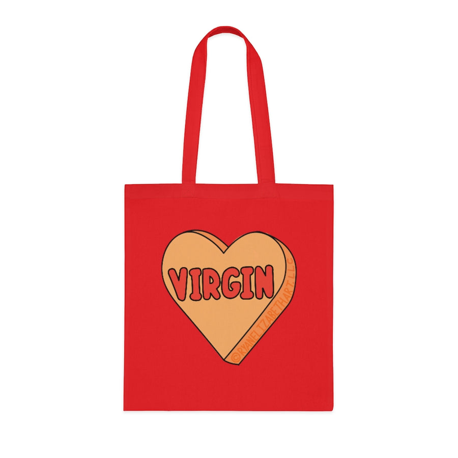 Virgin Candy Heart Tote Bag