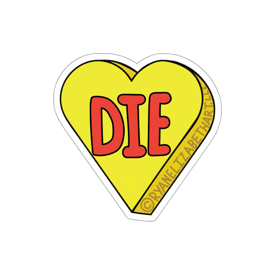 Die Candy Heart Sticker