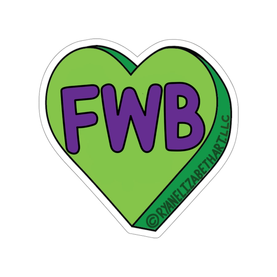 FWB Candy Heart Sticker