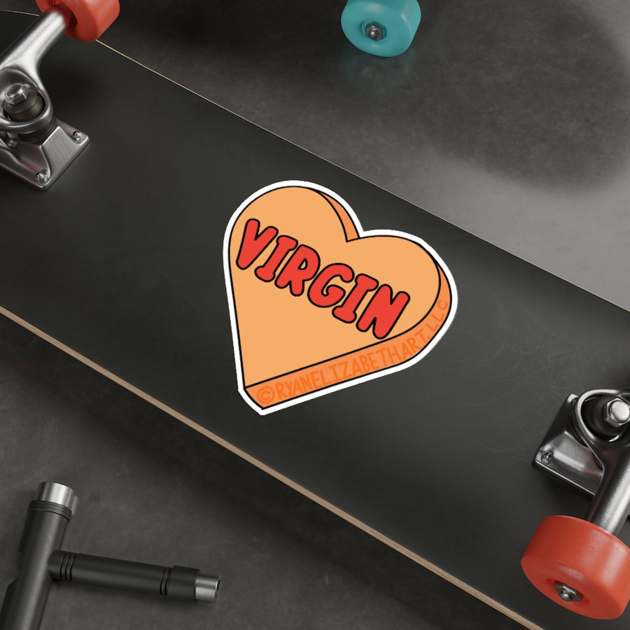 Virgin Candy Heart Sticker