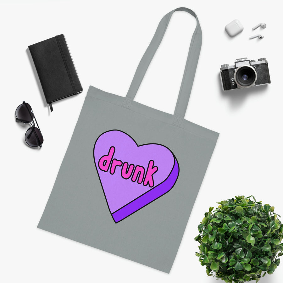 Drunk Candy Heart Tote Bag