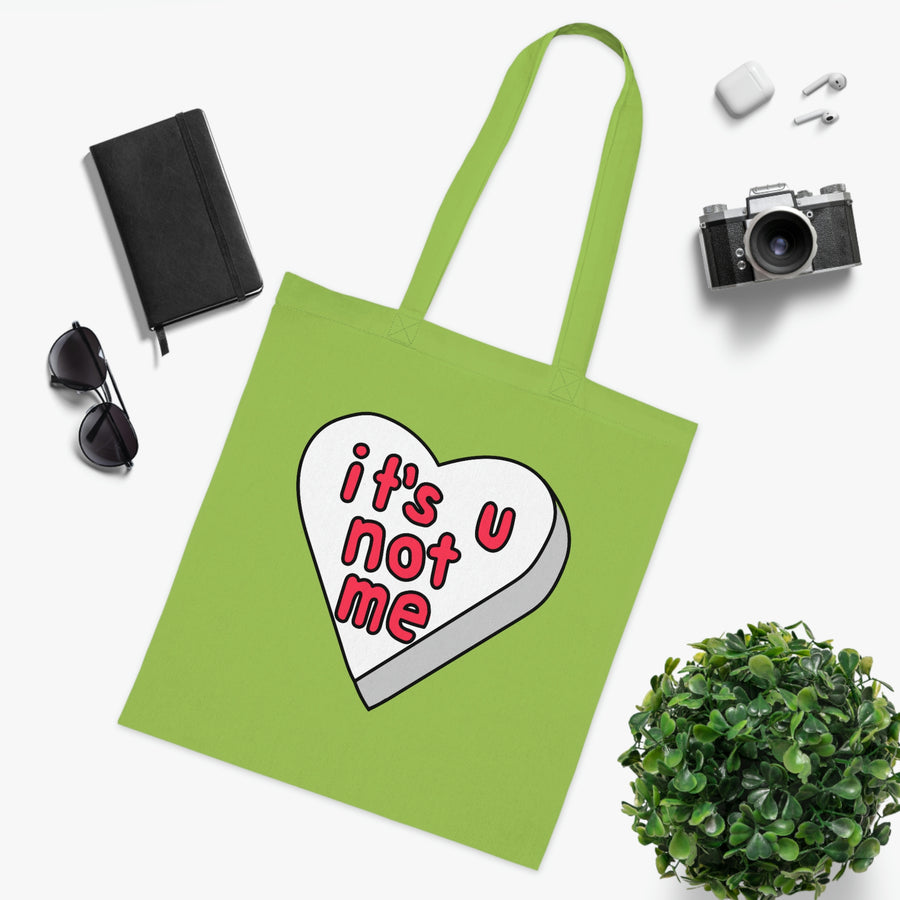 It's U Not Me Candy Heart Tote Bag