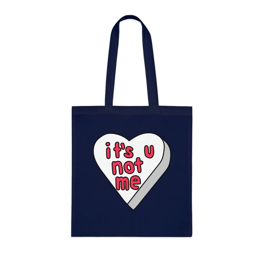 It's U Not Me Candy Heart Tote Bag