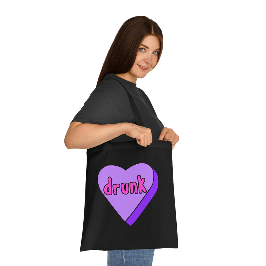 Drunk Candy Heart Tote Bag